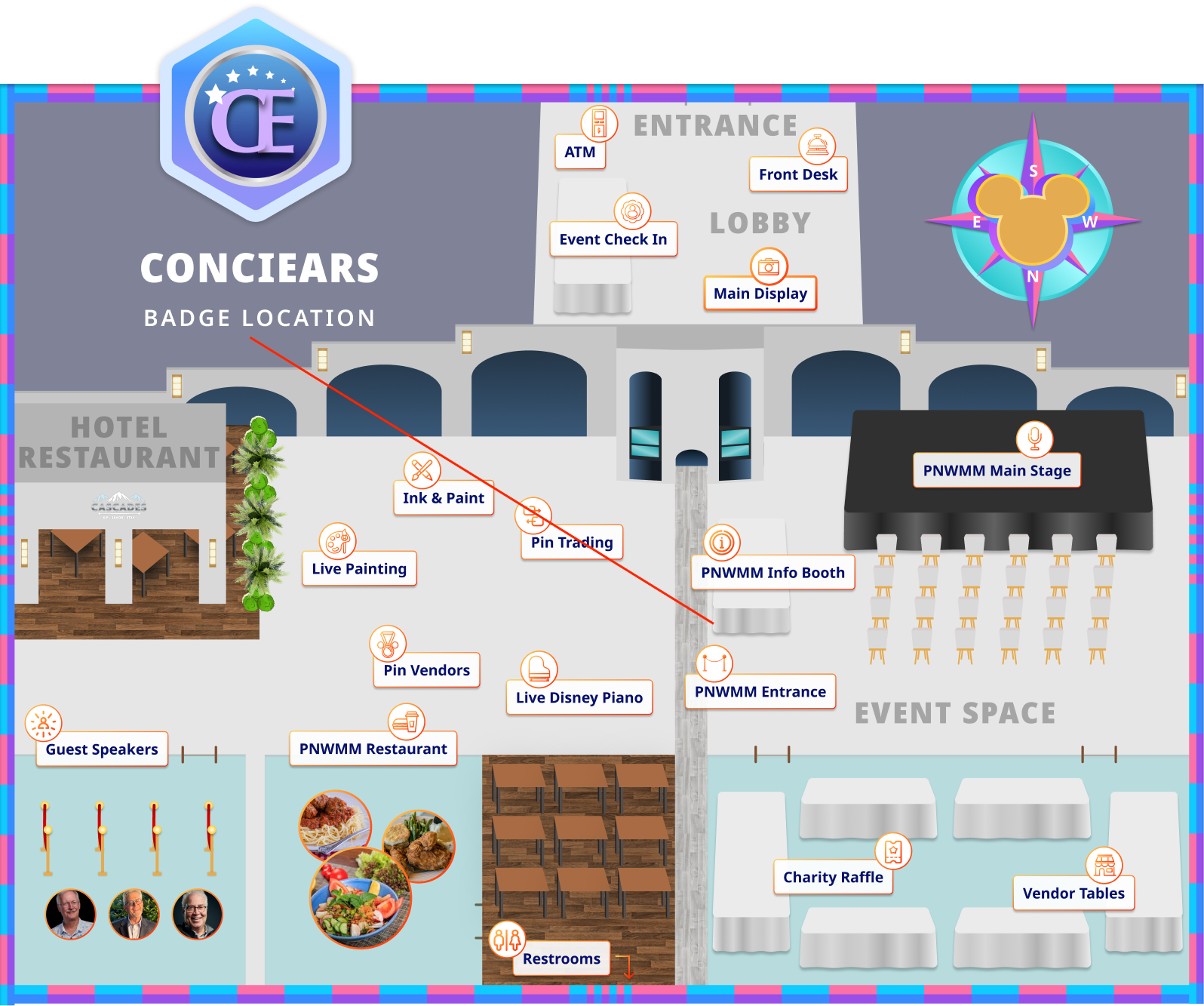 Map depicting location of ConciEARS